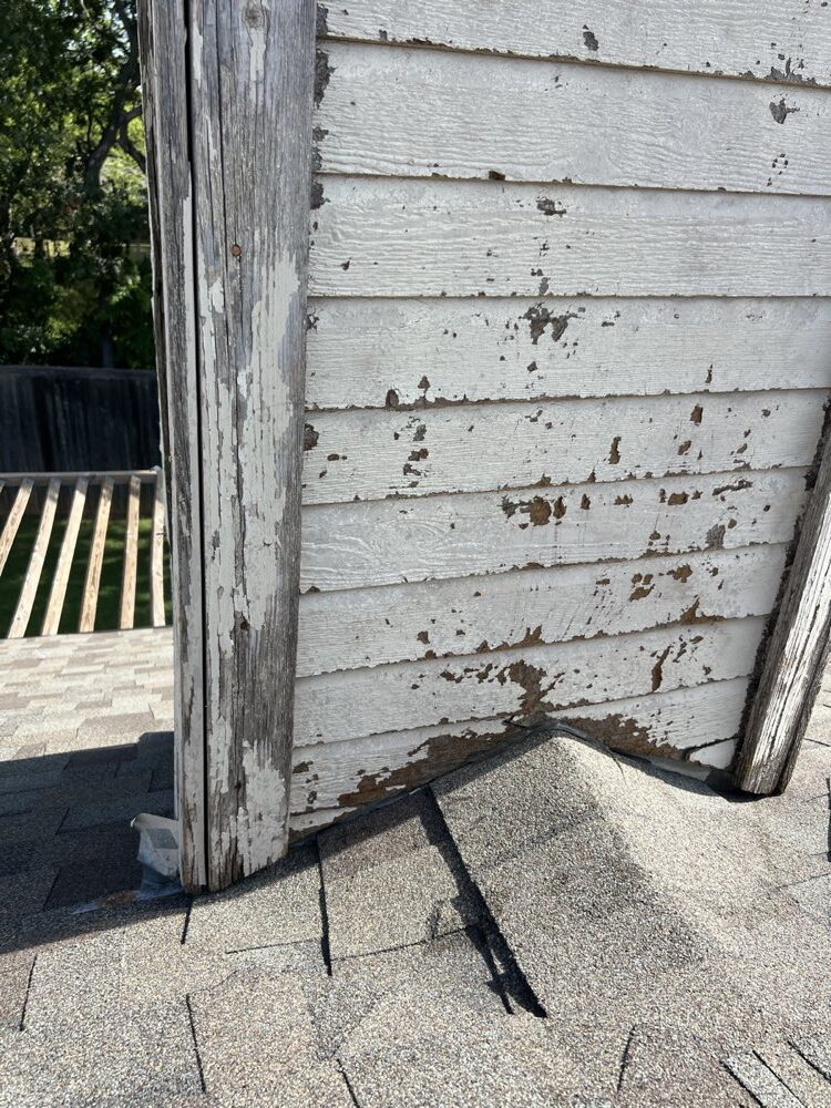 Finished chimney chase with new siding
